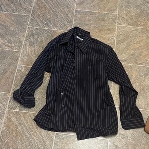 Men's Black Striped Shirt